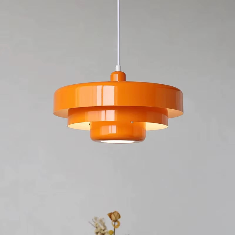 Replica Pendant Lights Medieval Danish Design Lamp Orange Retro Decoration Lights Restaurant Study Table Bar Cafe Pendant Lamp